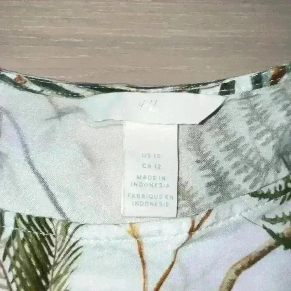 Jungle print H&M dress sz 12 - Picture 4 of 7